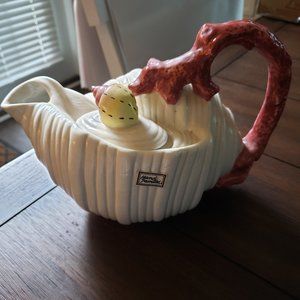 Fitz and Floyd Shell and Coral Teapot